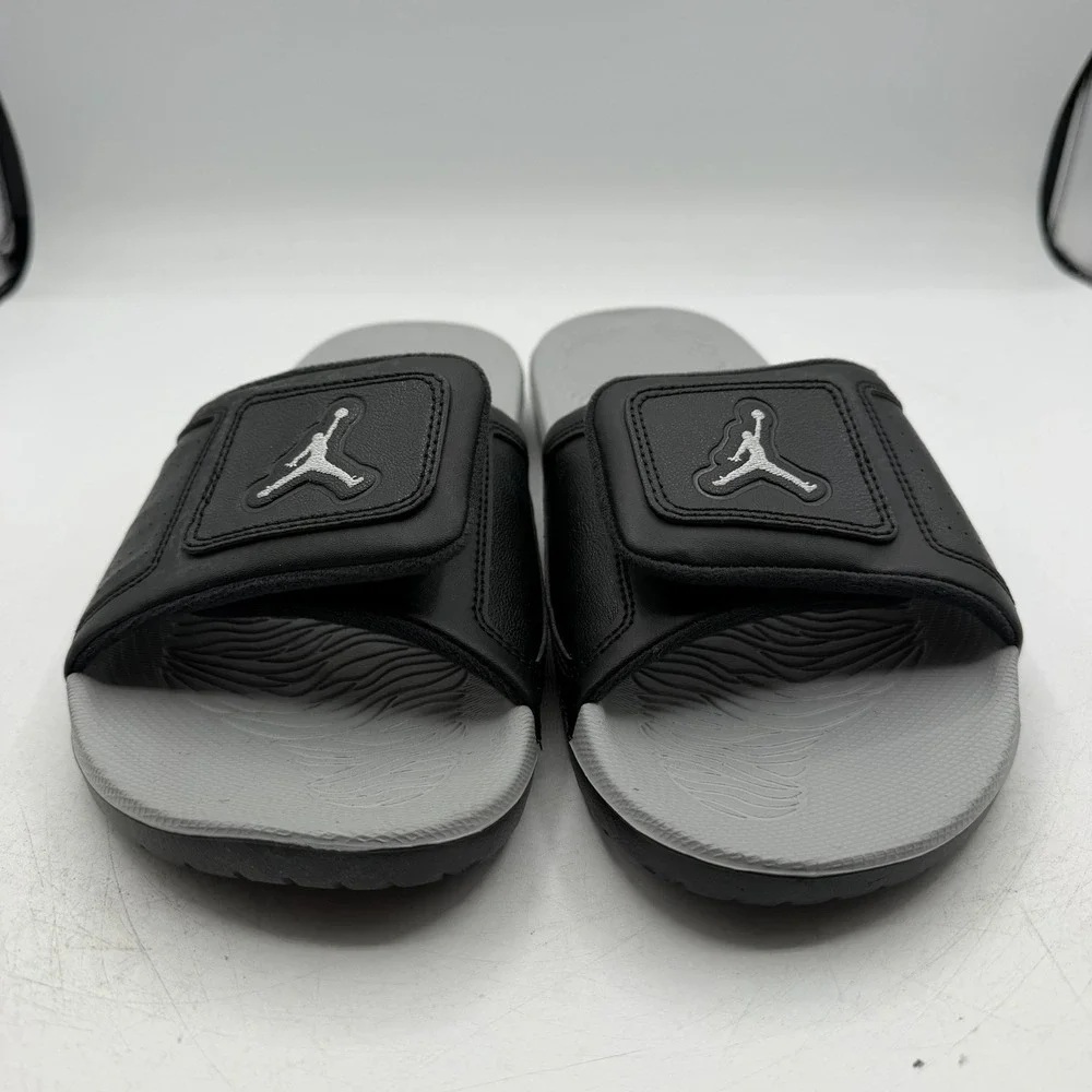 Air Jordan Hydro III Retro Slides Mens 11 Black/Metallic Silver Sandals Slip On